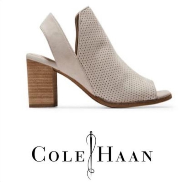 Cole Haan Shoes - Cole Haan Callista Open Toe Sling Booties 9
